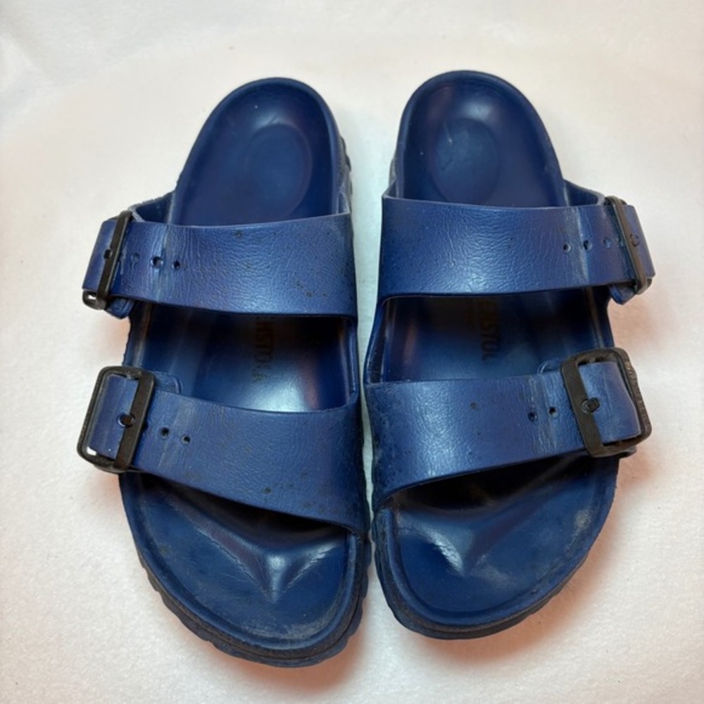 Birkenstock Arizona EVA Navy Blue Waterproof Slide Sandals Womens 37